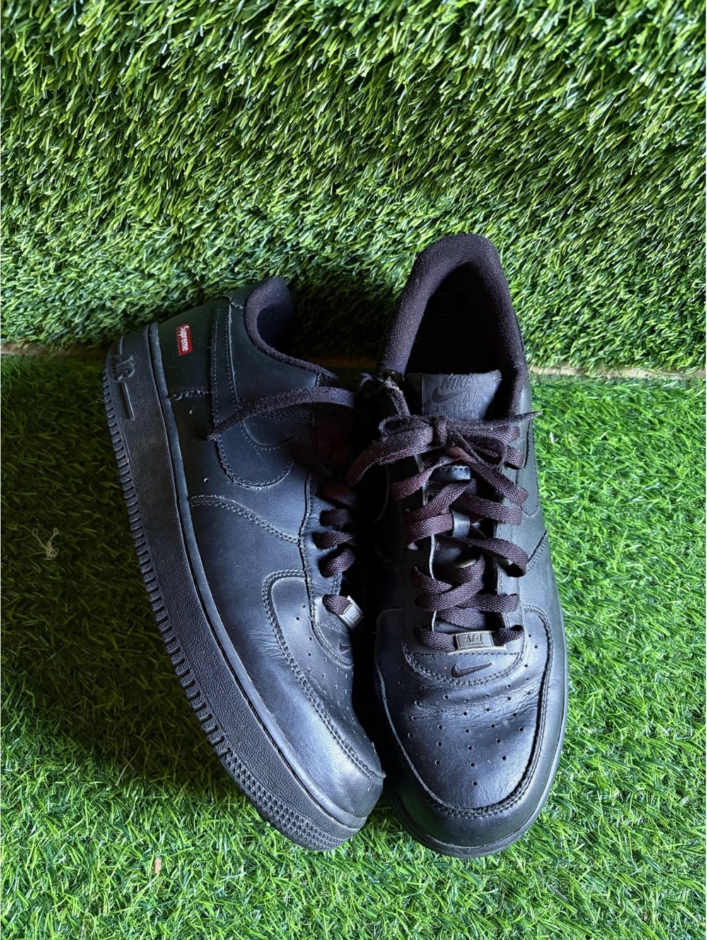 Nike Supreme Black Air Force’s Size 11